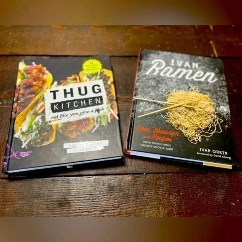 Thug Kitchen and Ivan Ramen Book Cookbooks​
